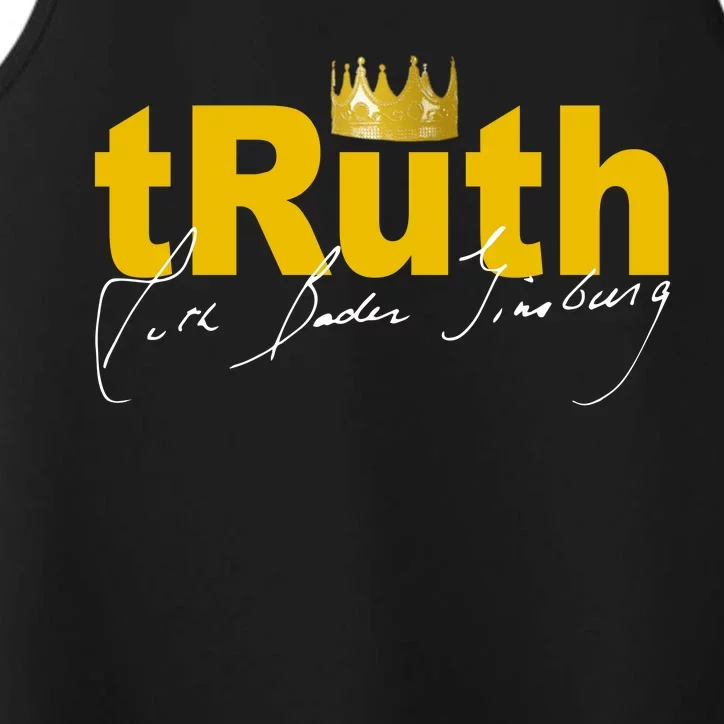 Ruth Bader Ginsburg Truth Crown Signature Performance Tank