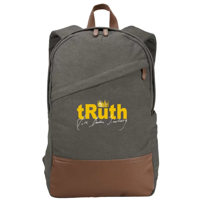 Ruth Bader Ginsburg Truth Crown Signature Cotton Canvas Backpack