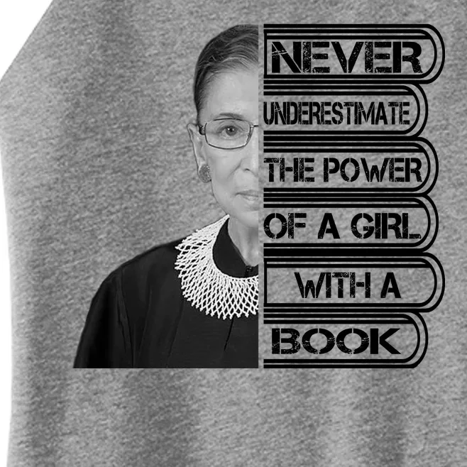 Ruth Never Underestimate a Power of a Book Women’s Perfect Tri Rocker Tank