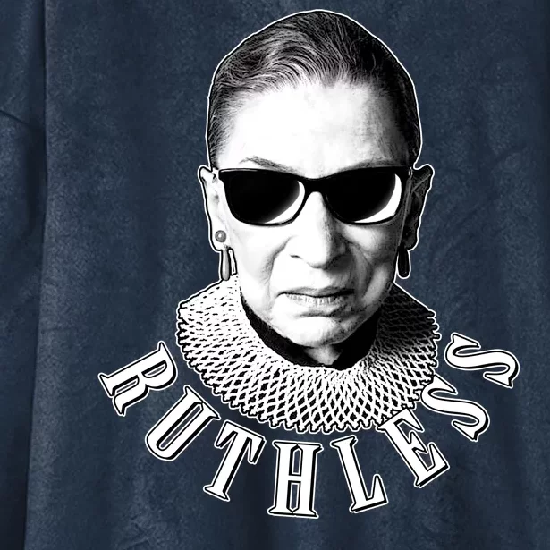 Ruthless RBG Ganster Ruth Bader Ginsburg Hooded Wearable Blanket