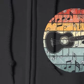 Retro Uke Ukulele Player Funny Ukulele Music Full Zip Hoodie