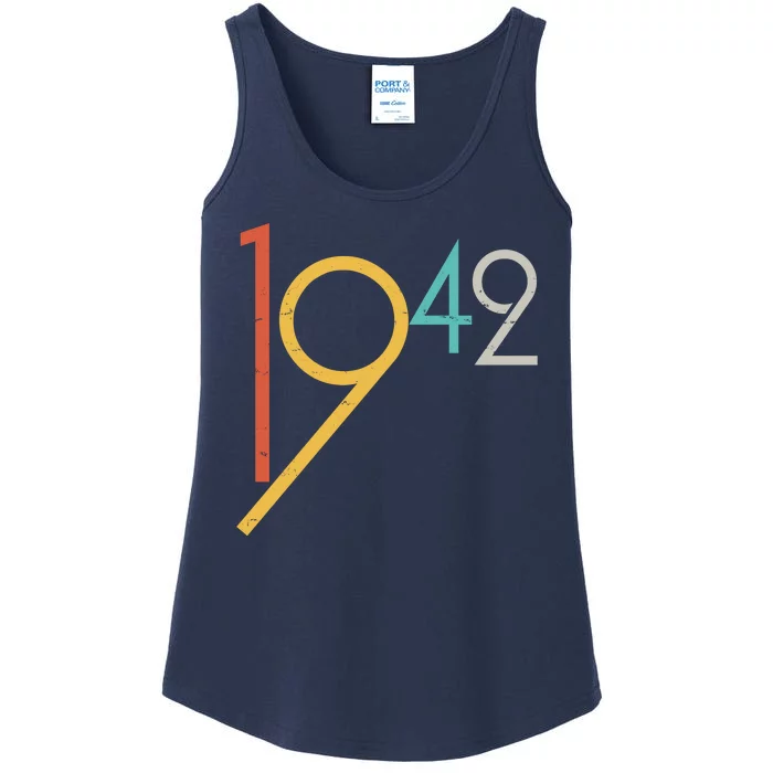 Retro Vintage 1942 80th Birthday Ladies Essential Tank