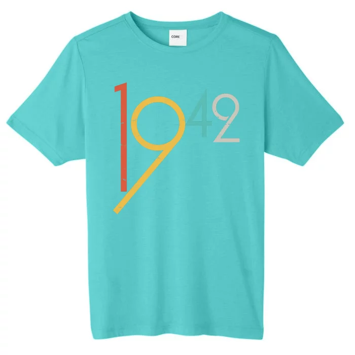 Retro Vintage 1942 80th Birthday ChromaSoft Performance T-Shirt