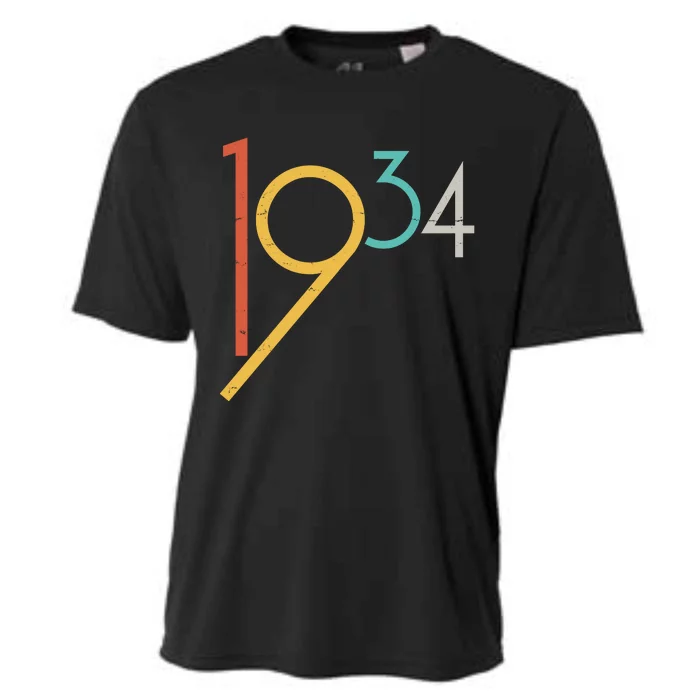 Retro Vintage 1934 90th Birthday Cooling Performance Crew T-Shirt