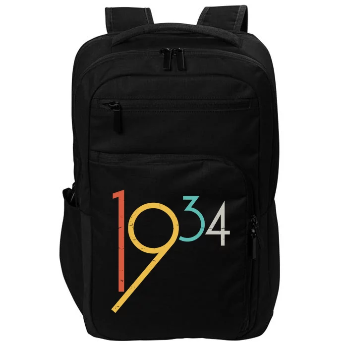 Retro Vintage 1934 90th Birthday Impact Tech Backpack