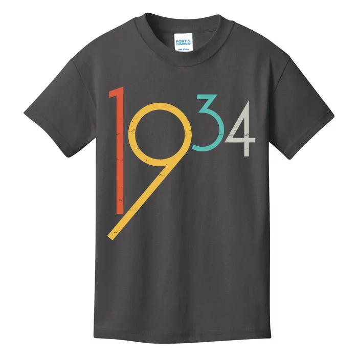 Retro Vintage 1934 90th Birthday Kids T-Shirt