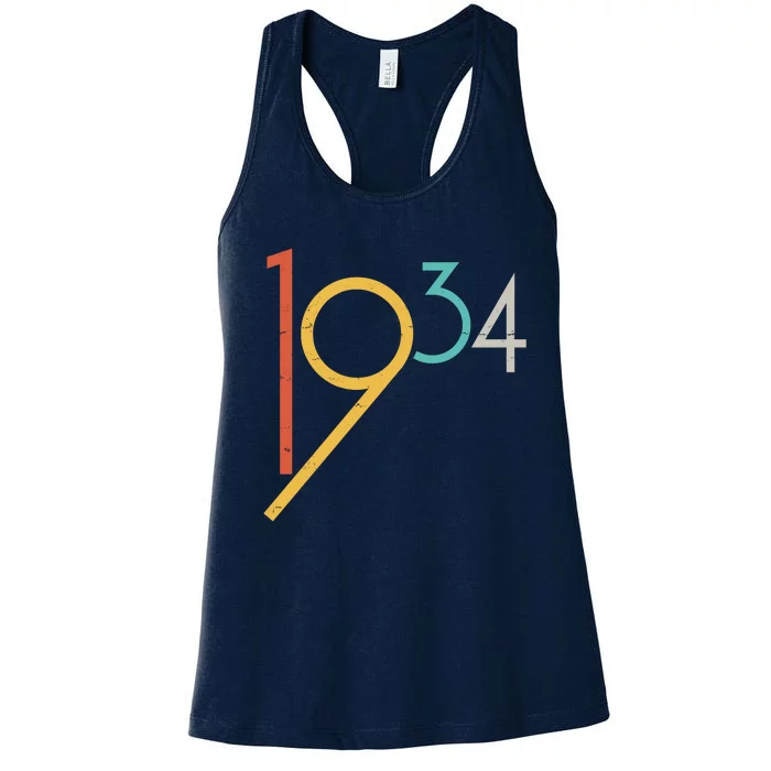 Retro Vintage 1934 90th Birthday Women's Racerback Tank