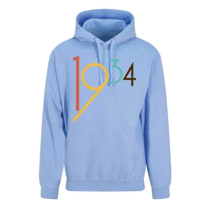 Retro Vintage 1934 90th Birthday Unisex Surf Hoodie