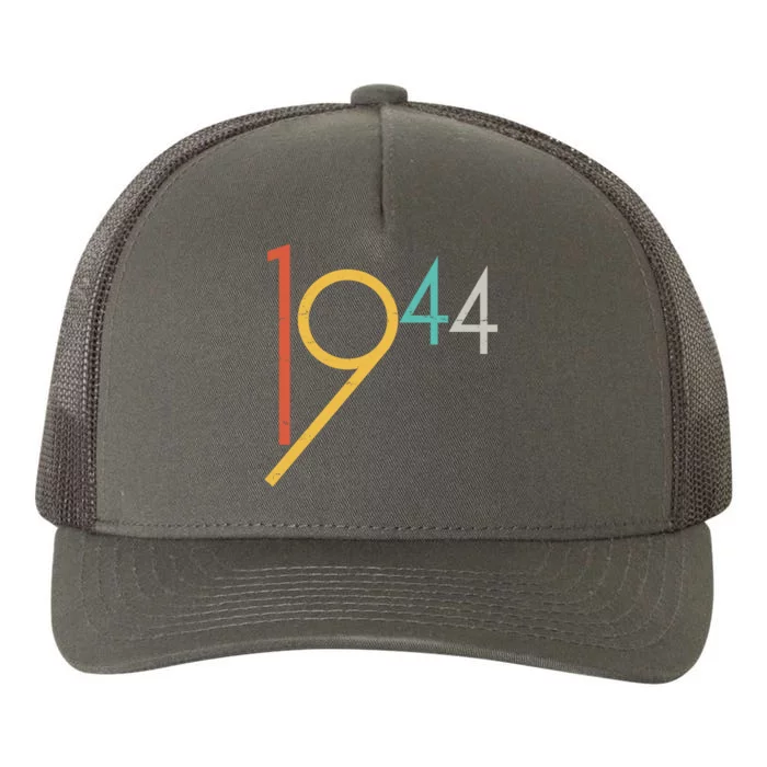 Retro Vintage 1944 80th Birthday Yupoong Adult 5-Panel Trucker Hat