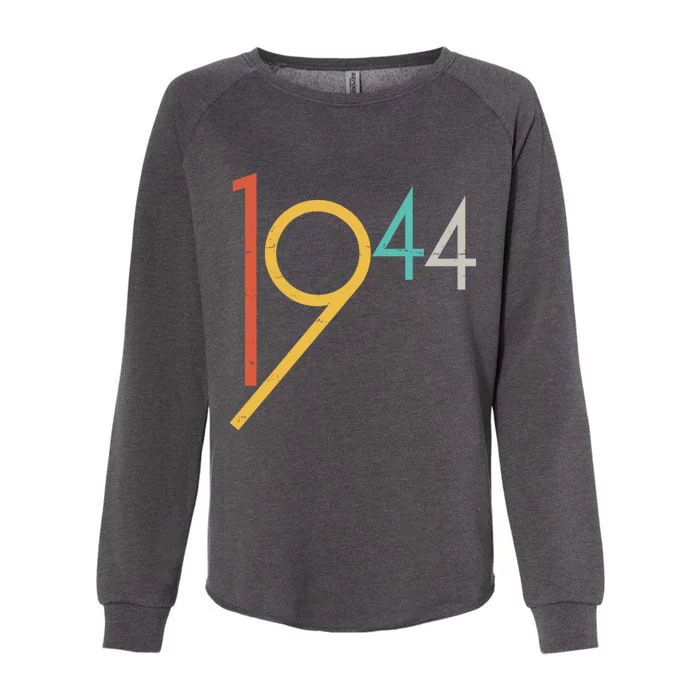 Retro Vintage 1944 80th Birthday Womens California Wash Sweatshirt