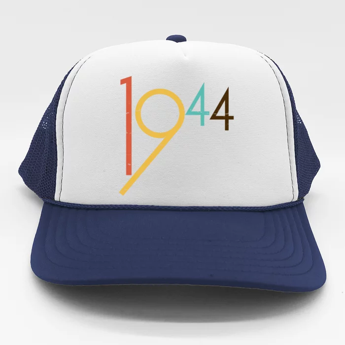 Retro Vintage 1944 80th Birthday Trucker Hat