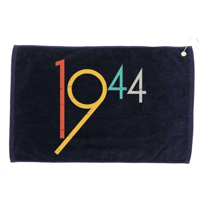 Retro Vintage 1944 80th Birthday Grommeted Golf Towel