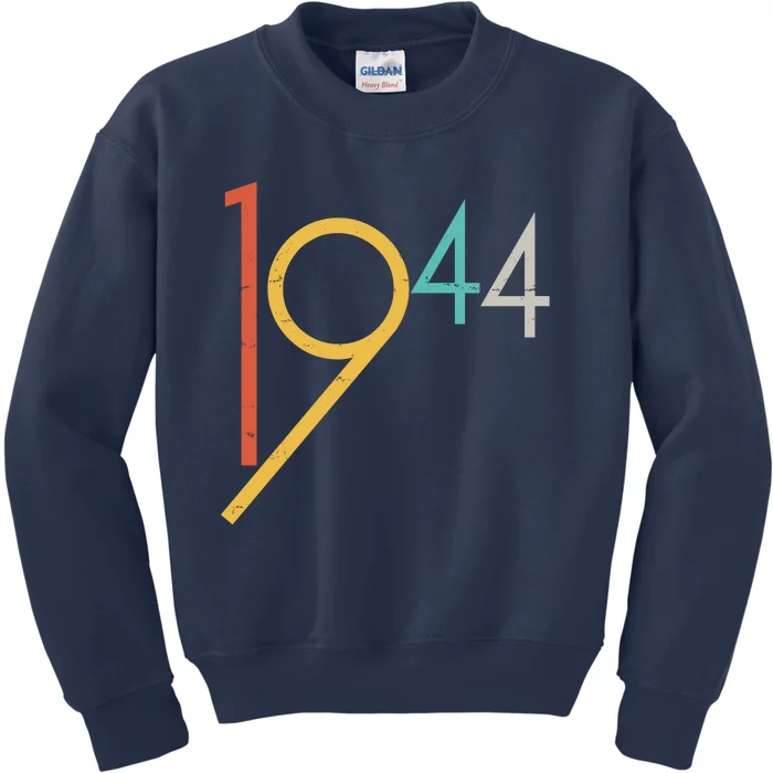 Retro Vintage 1944 80th Birthday Kids Sweatshirt