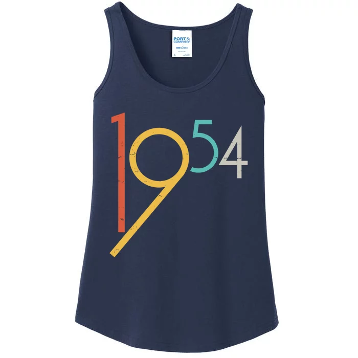 Retro Vintage 1954 70th Birthday Ladies Essential Tank