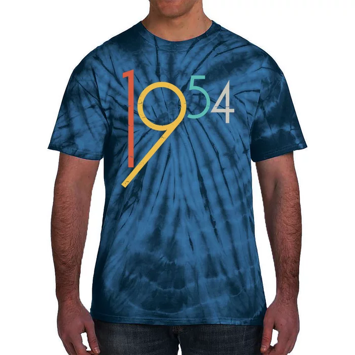 Retro Vintage 1954 70th Birthday Tie-Dye T-Shirt