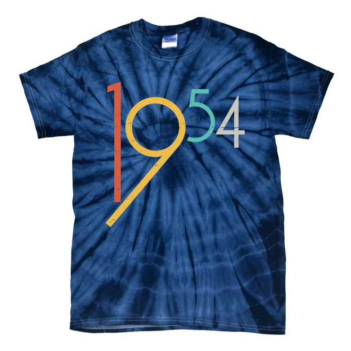 Retro Vintage 1954 70th Birthday Tie-Dye T-Shirt