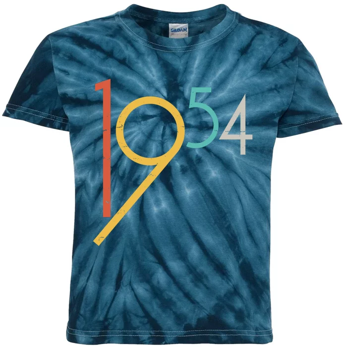 Retro Vintage 1954 70th Birthday Kids Tie-Dye T-Shirt