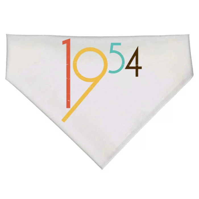 Retro Vintage 1954 70th Birthday USA-Made Doggie Bandana