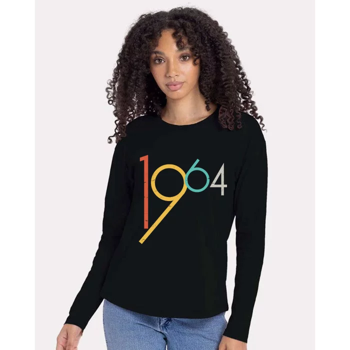 Retro Vintage 1964 60th Birthday Womens Cotton Relaxed Long Sleeve T-Shirt