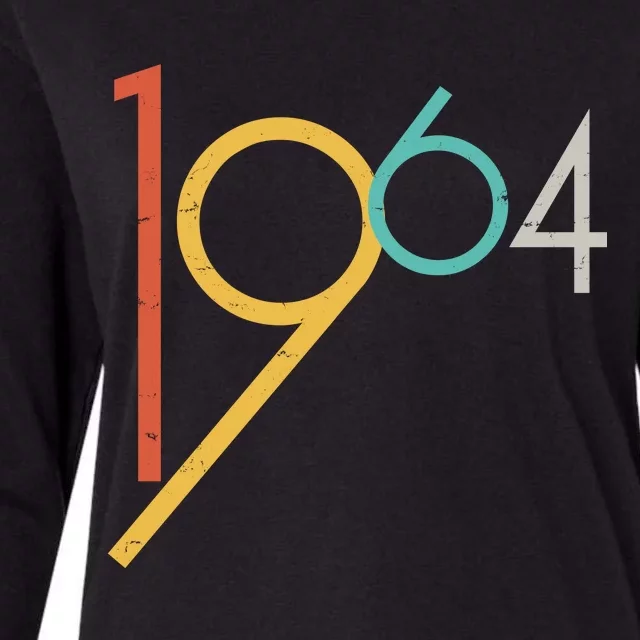 Retro Vintage 1964 60th Birthday Womens Cotton Relaxed Long Sleeve T-Shirt