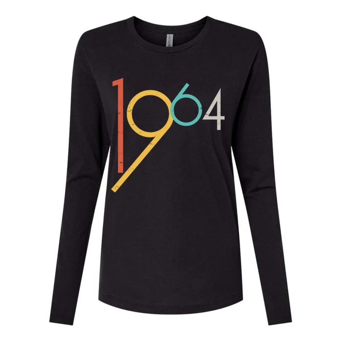 Retro Vintage 1964 60th Birthday Womens Cotton Relaxed Long Sleeve T-Shirt