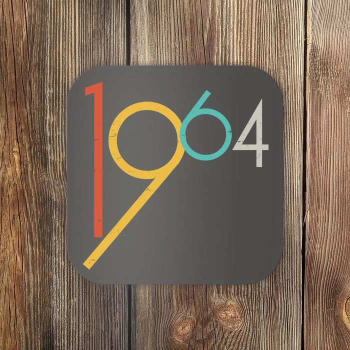 Retro Vintage 1964 60th Birthday Coaster