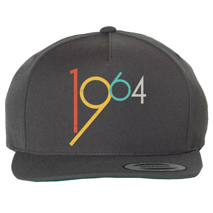 Retro Vintage 1964 60th Birthday Wool Snapback Cap