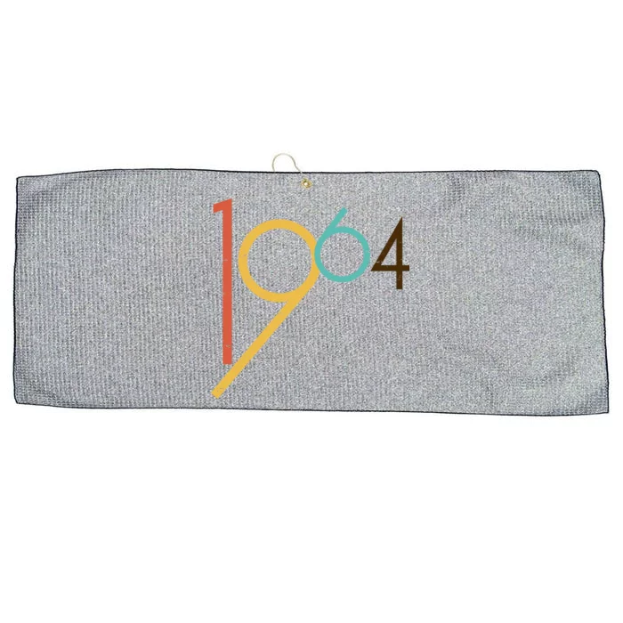 Retro Vintage 1964 60th Birthday Large Microfiber Waffle Golf Towel