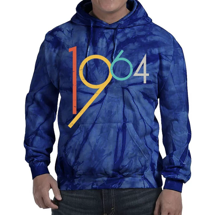 Retro Vintage 1964 60th Birthday Tie Dye Hoodie