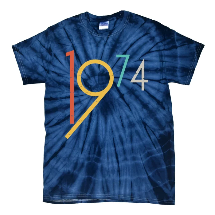 Retro Vintage 1974 50th Birthday Tie-Dye T-Shirt