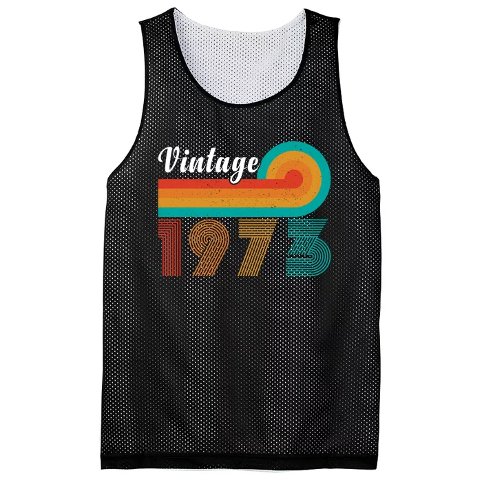 Retro Vintage 1973 T Mesh Reversible Basketball Jersey Tank