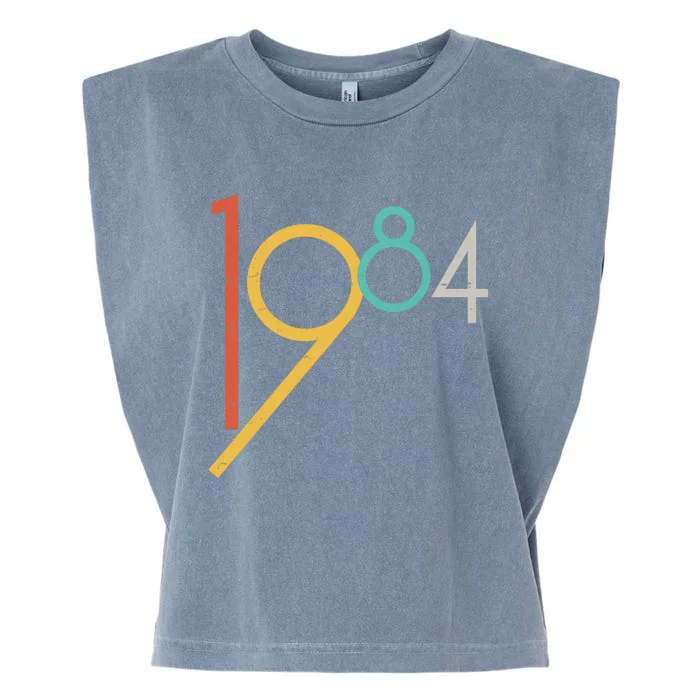 Retro Vintage 1984 40th Birthday Garment-Dyed Women's Muscle Tee