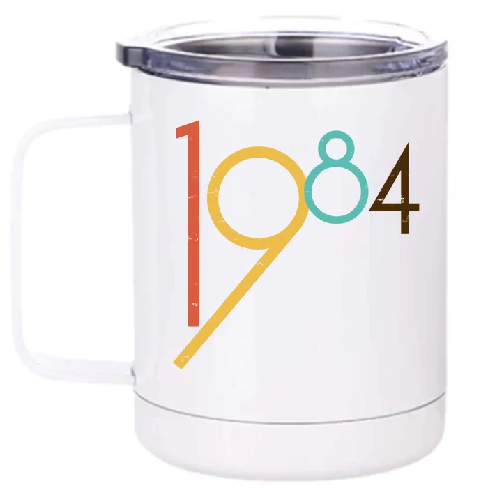 Retro Vintage 1984 40th Birthday Front & Back 12oz Stainless Steel Tumbler Cup