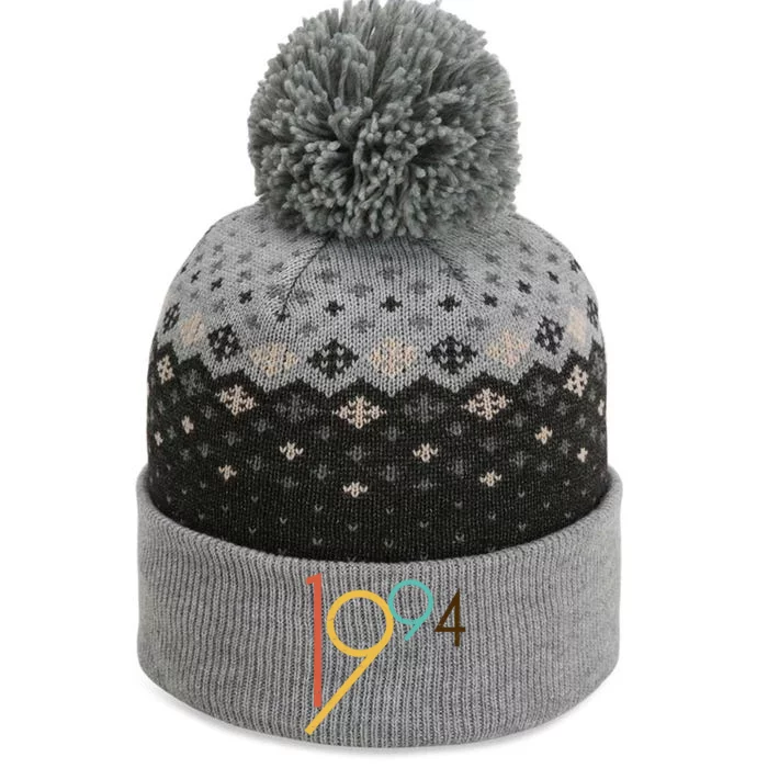 Retro Vintage 1994 30th Birthday The Baniff Cuffed Pom Beanie