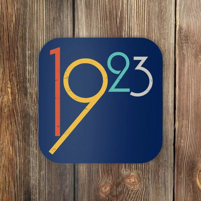 Retro Vintage 1923 100th Birthday Coaster