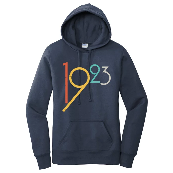 Retro Vintage 1923 100th Birthday Women's Pullover Hoodie