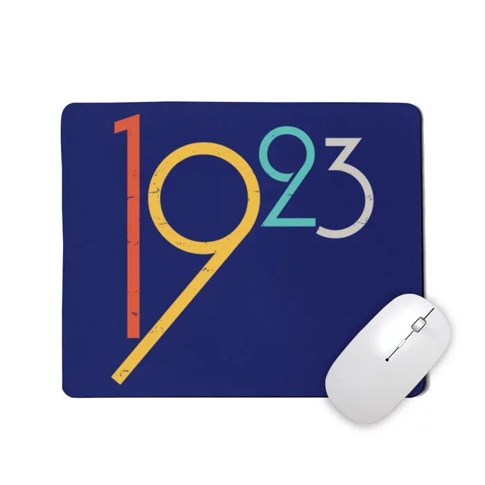 Retro Vintage 1923 100th Birthday Mousepad