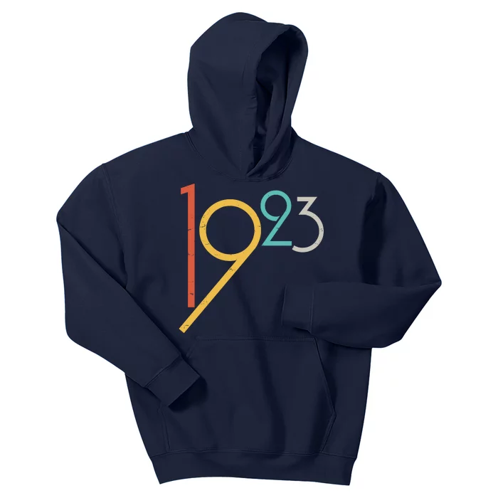 Retro Vintage 1923 100th Birthday Kids Hoodie