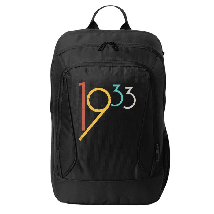 Retro Vintage 1933 90th Birthday City Backpack