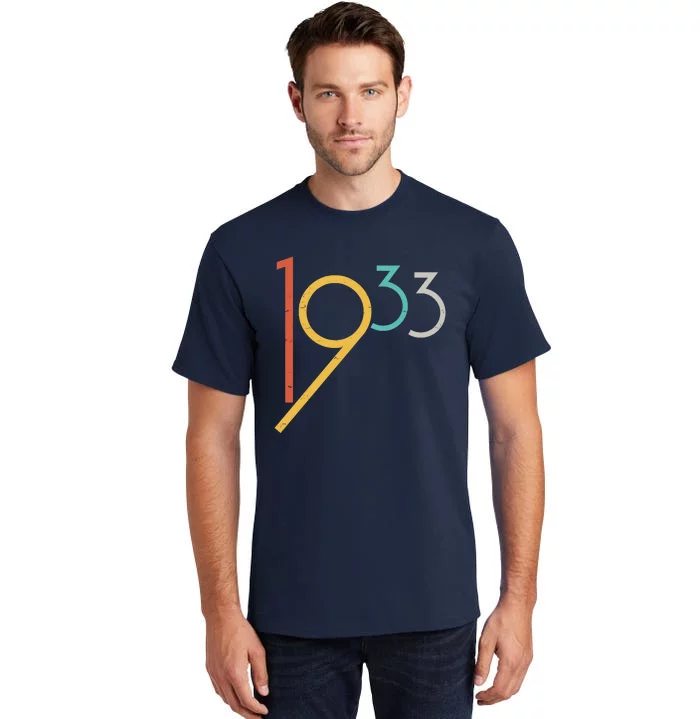 Retro Vintage 1933 90th Birthday Tall T-Shirt