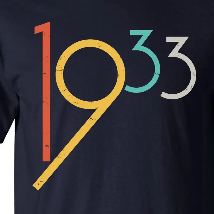 Retro Vintage 1933 90th Birthday Tall T-Shirt