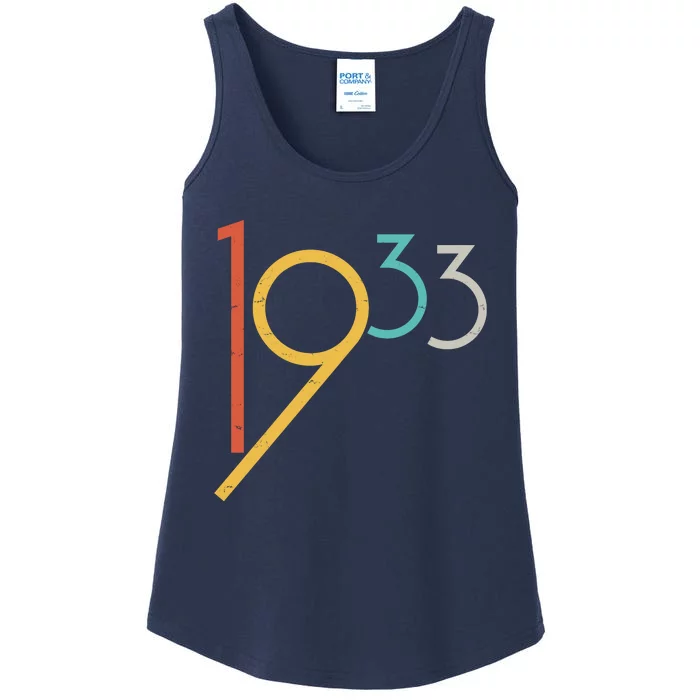 Retro Vintage 1933 90th Birthday Ladies Essential Tank