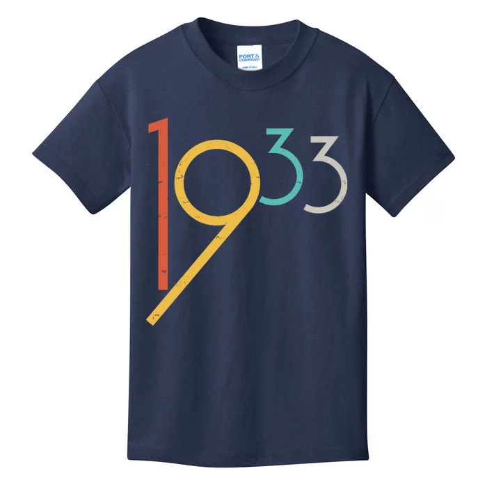 Retro Vintage 1933 90th Birthday Kids T-Shirt