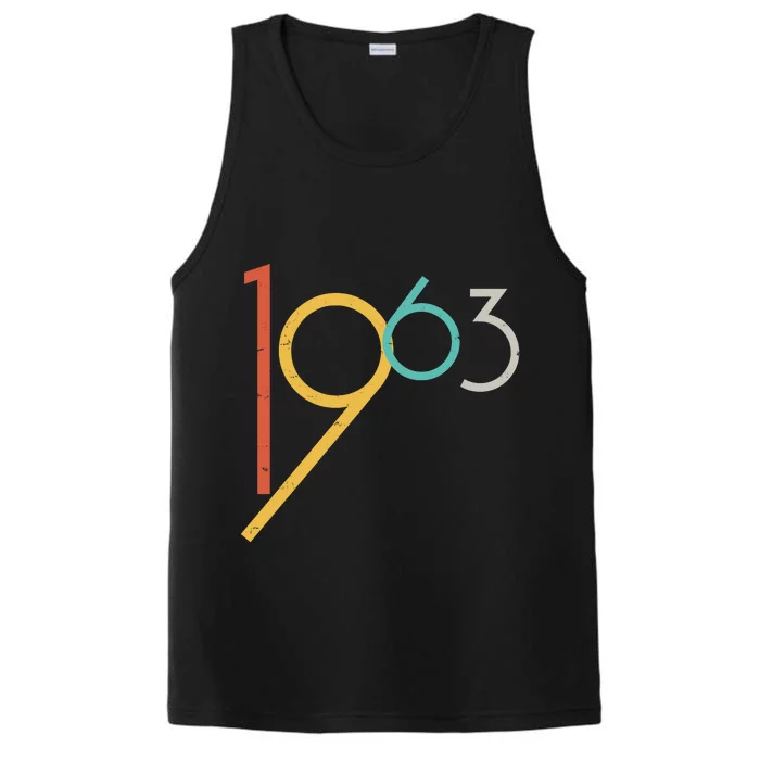 Retro Vintage 1963 60th Birthday Performance Tank