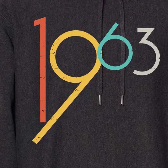 Retro Vintage 1963 60th Birthday Premium Hoodie