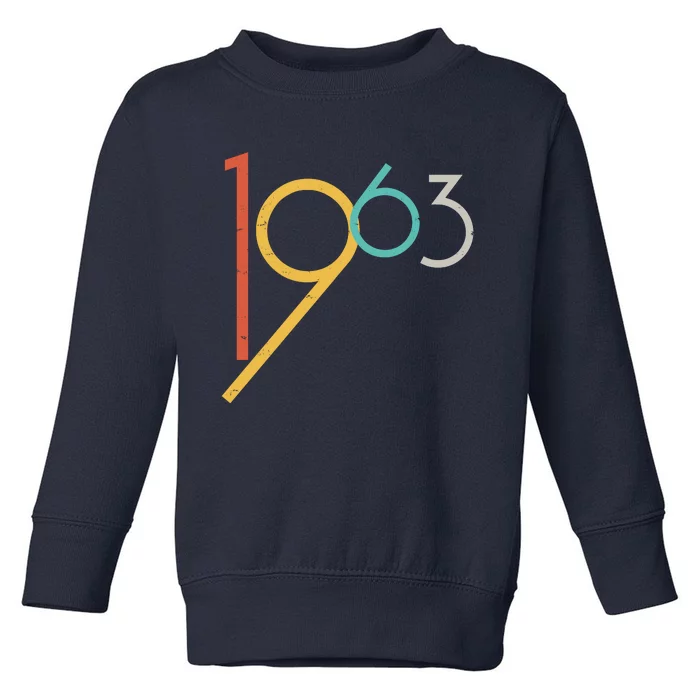 Retro Vintage 1963 60th Birthday Toddler Sweatshirt