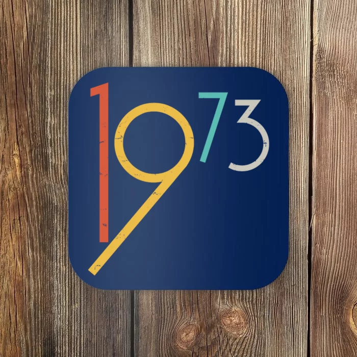 Retro Vintage 1973 50th Birthday Coaster