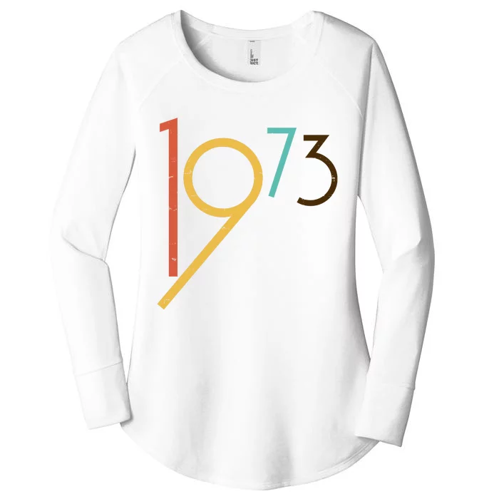 Retro Vintage 1973 50th Birthday Women's Perfect Tri Tunic Long Sleeve Shirt