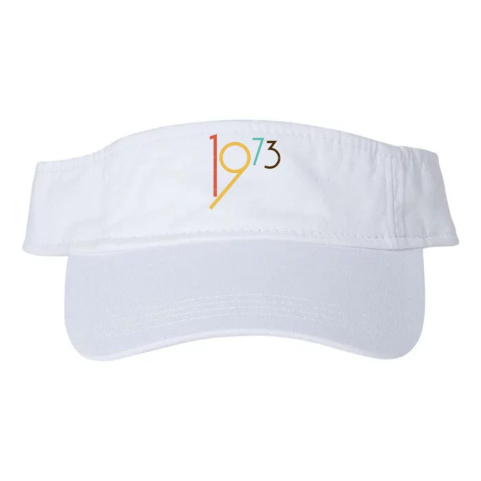 Retro Vintage 1973 50th Birthday Valucap Bio-Washed Visor