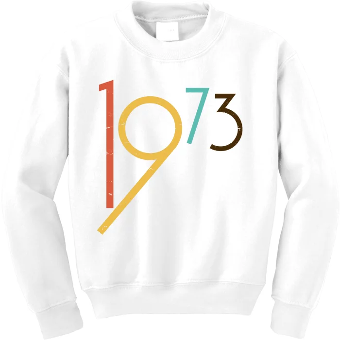 Retro Vintage 1973 50th Birthday Kids Sweatshirt